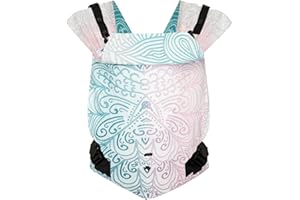 Hoppediz Babytrage Primeo, für Neugeborene ab Geburt, Bauchtrage, Rückentrage, 100% kbA-Baumwolle, Jaipur creme