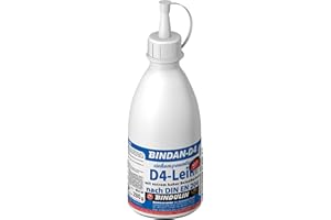 BINDULIN Bindan-D4 d4 Leim Holzleim Wasserfest (1-Komponenten-D4-Leim) inkl. 1 Pinsel von E-Com24 (D4 Leim 280 gr.)
