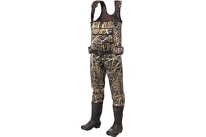 HISEA Chest Waders Neoprene Duck Hunting Waders for Men with 600G Insulated Boot Waterproof Camo Bootfoot Fishing Waders