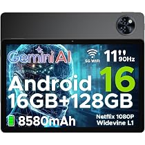 DOOGEE U11 Android 16 Tablet, 11 Inch Tablet with Gemini AI, 16GB
