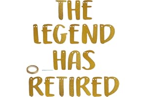 AIFRYMNE Elegant Retirement Celebration Banner: “The Legend Has Retired” - Sparkling Pink Flag Pulling Banner for Milestone Parties, Events, and Decorations - for Creating Memorable Farewells
