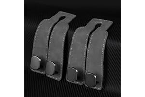 ODIWEN 2 Pezzi Ganci per Seggiolini Auto Gancio Universale, Ganci Poggiatesta Auto Sedile per Portaoggetti, Gancio per Sedile Dell'auto