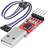 AZDelivery Convertitori da USB a TTL con CP2102 HW-598 per 3,3V e 5V con Cavetto Jumper compatibile con Arduino incluso E-Boo
