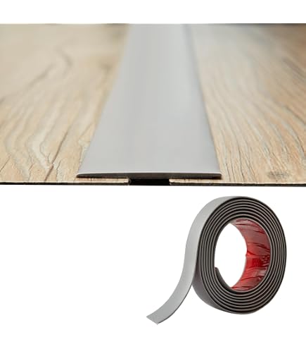 Peel And Stick Floor Transition Strip – Carpet To Tile Edging Trim, Doorway Threshold Cover (Height Under 5mm)