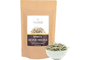 White Silver Needle 100g, Té blanco chino a granel con brotes de hoja, Té blanco chino de primera calidad, TeaClub