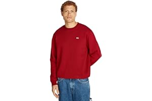 Tommy Jeans Sudadera Hombre Regular Fit Flag Fleece con Cuello Redondo