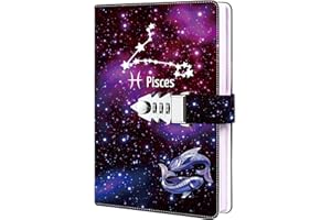 ZXHQ Carnet de Notes Carnet Secret fille Journal intime avec code pour Adulte garçon femmes, en PU Cuir Bloc-notes Pour Bureau, Cartes Porte-stylo, Taille 215x150mm