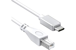 ANCABLE Kabel USB C na USB B Midi 1 m, typ C na interfejs USB Midi, kompatybilny z laptopami Samsung, Huawei, MacBookiem do podłączenia z kontrolerem Midi, keyboardem Midi, nagrywaniem interfejsu audio i nie tylko