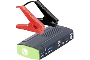 ‎REVOLT revolt Jump Starter: Notebook-Powerbank mit Kfz-Starthilfe & LED-Leuchte, 8.000 mAh, 400 A (Auto Powerbank, Akku Starthilfe Powerbank, Batterie Start)