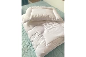 MERINO WOOL Edredón Infantil sintético, 120 x 150 cm, Microfibra, afecta a la Salud, para Todo el año, Incluye Almohada de 40 x 60 cm