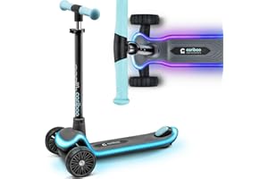 Cariboo Patinete Niño De 3 Años con 3 Ruedas Scooter Infantil con Manillar Ajustable En Altura LED Luces LEDstar