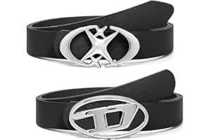 Agogue 2 pièces Y2K Ceinture, Ceinture Y2k pour Femmes - Accessoires Vintage Punk pour Hommes et Femmes - Ceinture Élégante pour Jeans et Pantalons