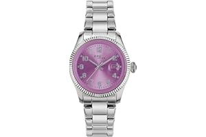 Breil, Collezione Classic Elegance, Orologio Donna, Movimento al Quarzo Solo Tempo, con Cinturino in Acciaio, Quadrante Rotondo, Chiusura Déployante, Diametro 30 mm