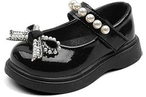 New front Mary Jane Basse per Bambina Scarpe Ballerina per Bambina 3 Anni Scarpe Eleganti Bimba Suola Antiscivolo Abito da Principessa Estate Feste di Compleanno Feste a Tema