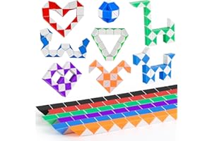 Serpiente Magica Cubo, Banaone 30 Piezas Mini Magic Snake Cubo Juguetes de Rompecabezas, Puzzle de Plástico Juguete, Regalos Invitados Cumpleaños Niños, Regalo Cumpleaños Niños
