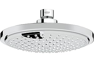 GROHE Euphoria Cosmopolitan 180 - Kopfbrause (wassersparend, Antikalk-System, langlebige Oberfläche), chrom, 27492000