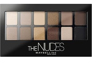 Maybelline The Nudes - Palette di ombretti di New York, 12 colori in una tavolozza di ombretti, molte combinazioni per un look nude moderno