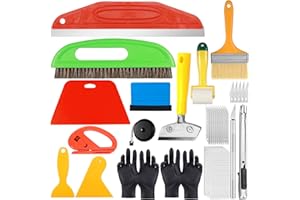 Nadisean 17 Stück Tapetenwerkzeuge Set, Tapeten Glättungswerkzeug Set mit Tapezierbürste, Rakel Tapezieren, Nahtroller, Schneidwerkzeug, Tapezierwerkzeug für Tapeten, Wandbilder, Fensterfolie, Vinyl
