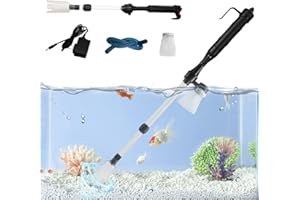 Scoutteemo Aquarium électrique, Changeur d'eau pour Aquariums Nettoyeur de Gravier pour Aquarium Changeur d'eau Aspirateur pour Aquariums Nettoyage des algues/Gravier/saleté avec Laveur de Sable
