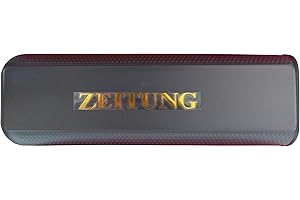 METROX Wysokiej jakości plastikowa skrzynka na gazety z uchwytami mocującymi (czarny)