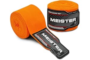 Meister 180" Adult Semi Elastic MMA Boxing Hand Wraps Pair