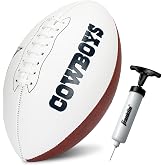 Franklin Sports NFL İmzalı Amerikan Futbolu Topu &ndash; Resmi Boyutlu, Beyaz Panelli, İmza ve Hatıra Topu &ndash; NFL Takımı Taraftar Ma