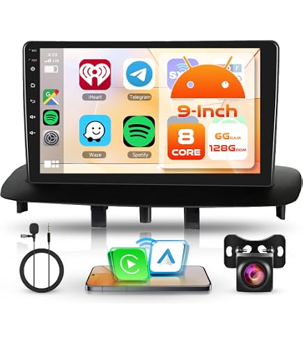 Radio Android 15 Para Renault Megane 3 (2009-2014) - Pantalla 9" 2Din Con CarPlay, Android Auto, GPS Y Cámara