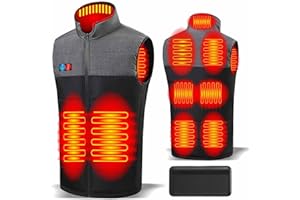 PANNGU Heated Jackets for Men with 10000Mah Battery Pack, Upgraded Version Heated Vest Warmer Clothing