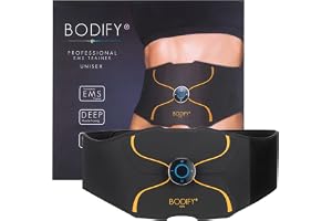 Bodify® EMS Abs Trainer Pro – Riktad aktivering av bukmuskulaturen! – Muskelaktivering – EMS-träning – Bukmuskelträning – för män och kvinnor ORIGINALET