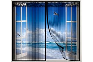 AXFZZRS Mosquitera Ventana Magnetica,Mosquitera Magnética,Cortina de Malla Con Imanes,Se Cierra Automáticamente,Mantiene El Aire Fresco,No Requiere Perforación,S Fácil De Instalar,Para Puertas Y Ventanas