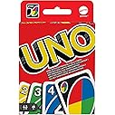Mattel Games UNO, classic card games of matching colours and numbers, with wild cards for extra action, W2087