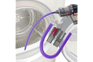KENSHIRE Kit di pulizia dello sfiato dell'asciugatrice compatibile con gli aspirapolvere Dyson DC30 DC34 DC35 V7 V8 V10 V11 V15 Connettore di fissaggio del tubo lungo dello sfiato dell'asciugatrice