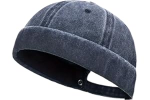 Initlove Docker Hat for Men Vintage Brimless Sailor Hat Beanie Cap