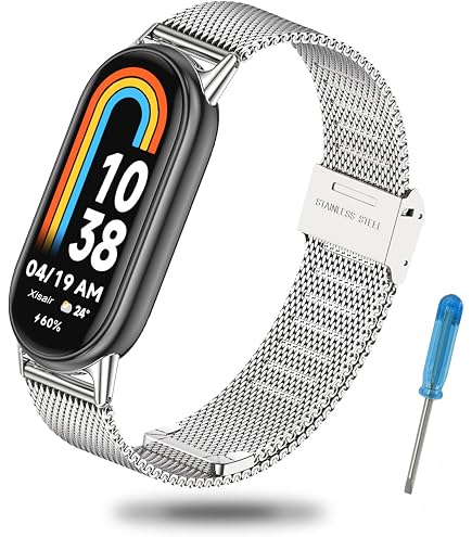 ZoRoll Edelstahl Armband Roségold - Ersatzarmband Für Xiaomi Smart Band 8 Active