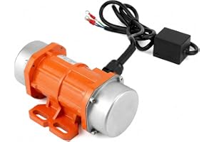 QWORK® Enfas vibrationsmotor, 60 W 220 V, liten motorvibrator, 3 000 varv/min