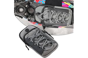 JFG RACING Sur Ron Werkzeugtasche Vorne Rahmen Tasche Sur Ron Tasche Aufbewahrungstasche Elektro Motorrad Wasserdicht Verschleißfest Reflektierendes Design Für Sur Ron X/S Segway X260/X160-Grau