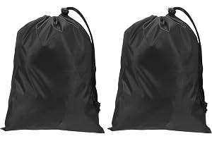 PATIKIL Polyester tvättpåse med dragsko, 2-pack 30 x 22 cm