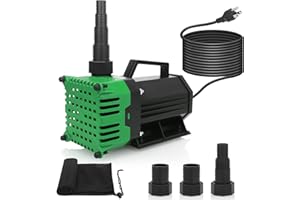 BARST 10000L/H Submersible Water Pump High Lift Pond Pump with 10m Power Cord Ultra Quiet Fountain Pump for Waterfall Koi Fish Tank Hydroponic Aquarium