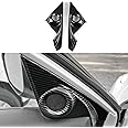BRMYL Car A Pillar Speaker Cover Decals for Honda Civic 2016 2017 2018 2019 2020 2021 10th Gen Accessories ABS Carbon Fiber Interior Stickers