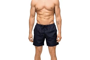 DANISH ENDURANCE Badbyxor för män, Snabbtorkande, Lätta, med Mesh | Snabbtorkande badbyxor i lätt material med mesh-foder och justerbar dragsko, för simning, strand och pool