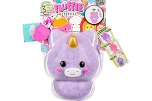 Fluffie Stuffiez Kleine Sammelplüschfigur - UNICORN - Überraschung beim Auspacken mit ASMR Fidget DIY Fellabziehen, Ultrasofter Flaum - ideal für Kinder ab 4 Jahren