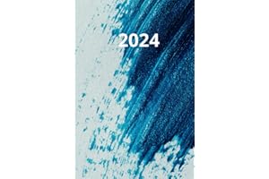 Agenda Giornaliera 2024: Un Giorno per Pagina |12 Mesi | Sezione Settimanale | Sezione Mensile | To Do List | Copertina Blue | Formato A5 (cm 15.24 x 22.86) | 448 Pagine