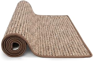 KARAT Alfombra de pasillo Geneva a medida, se vende por metros, pasillo, cocina, pasillo y salón (80 x 500 cm, marrón claro)