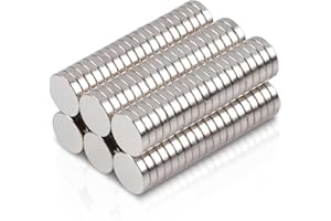 MIN CI Imanes de neodimio pequeños de 5 x 1 mm, 120 unidades, imanes redondos fuertes, imanes planos, para pizarra magnética, frigorífico, pizarra, foto, agenda, oficina