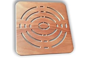 CASTELMERLINO 241 Pedana Doccia in Compensato Marino di Okumè cm 50 x 50 per Piatti Doccia cm 70 x 70