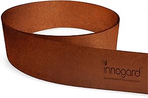 innogard 6012-003 - Bordure de pelouse - En acier Corten - Hauteur 20 cm - Décoration de jardin rouillée - Bordure de parterre de 5 m de long