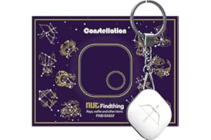 Nutale Buscador de Llaves Bluetooth Constelación - Localizador de Llaves Buscador Alarma Anti-pérdida Llavero Inteligente - Batería Reemplazable (Sagittarius)