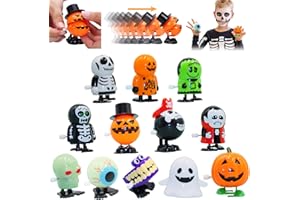 12 Pièces Halloween Wind Up Jouets, Jouets à Remonter D'halloween, Halloween Clockwork Jouets, Wind-Up Jouets Enfants Halloween, Halloween Skeleton Clockwork Toys, pour Sac de Cadeaux d'halloween