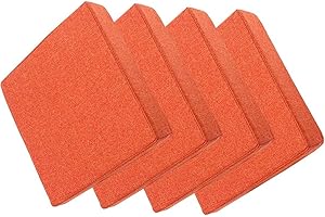 MSNCS Pack 1/2/4 Cojines para Sillas Jardin Cuadrado, 25/30/35/40cm,Cojines para Sillas De Taburete,Grueso De 5 Cm Cojines Sillas Antideslizante Extraíble,para Cocina,Comedor,Oficina(H,40x40x5CM4pcs)