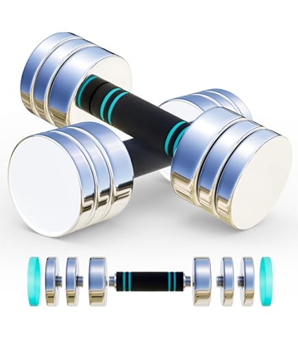 BYZOOM FITNESS Adjustable Dumbbell - 12.5/25lb Single Unit OR Set Of 2 - View #2